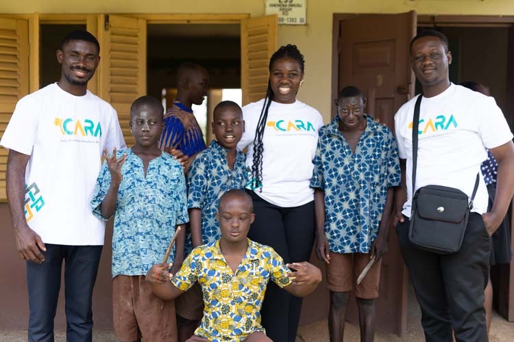 CARA team at Garden City Special School celebrating UN International Day of Care and Support